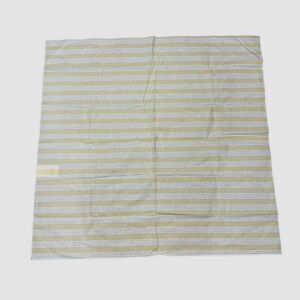 Longaberger Table Clothe Buttercup Yellow Striped Tablecloth Table Cover 36"